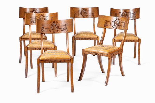 Gruppo di sei sedie, inizio XX secolo  - Asta Dimore italiane  - Associazione Nazionale - Case d'Asta italiane