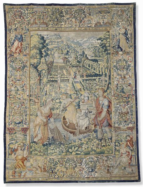 Arazzo, Bruxelles, XVIII secolo  - Asta Dimore italiane  - Associazione Nazionale - Case d'Asta italiane