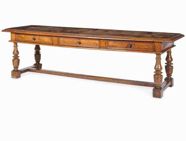 Tavolo in noce. Toscana, XVII secolo  - Asta Dimore italiane  - Associazione Nazionale - Case d'Asta italiane