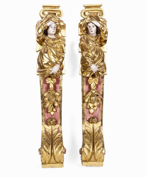 Coppia di lesene, XVIII-XIX secolo  - Asta Dimore italiane  - Associazione Nazionale - Case d'Asta italiane