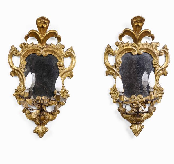 Coppia di specchiere, XIX secolo  - Asta Dimore italiane  - Associazione Nazionale - Case d'Asta italiane