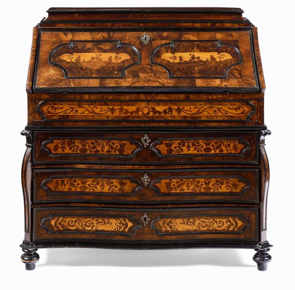 Ribalta lastronata in radica. Lombardia, XVIII secolo  - Asta Dimore italiane  - Associazione Nazionale - Case d'Asta italiane