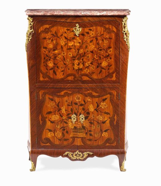 Secretaire in legno intarsiato. XIX secolo  - Asta Dimore italiane  - Associazione Nazionale - Case d'Asta italiane