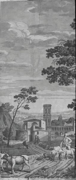 Manifattura di Dufour & Leroy (Francia 1821-1836) Vedute d'Italia o della baia di Napoli  - Asta Dimore italiane  - Associazione Nazionale - Case d'Asta italiane