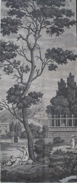 Manifattura di Dufour & Leroy (Francia 1821-1836) Vedute d'Italia o della baia di Napoli  - Asta Dimore italiane  - Associazione Nazionale - Case d'Asta italiane