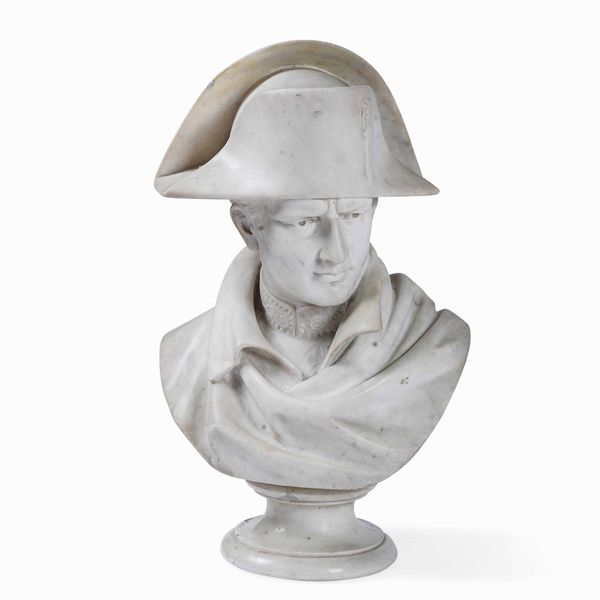 Napoleone. Marmo bianco. Scultore della met� XIX secolo  - Asta Dimore italiane  - Associazione Nazionale - Case d'Asta italiane