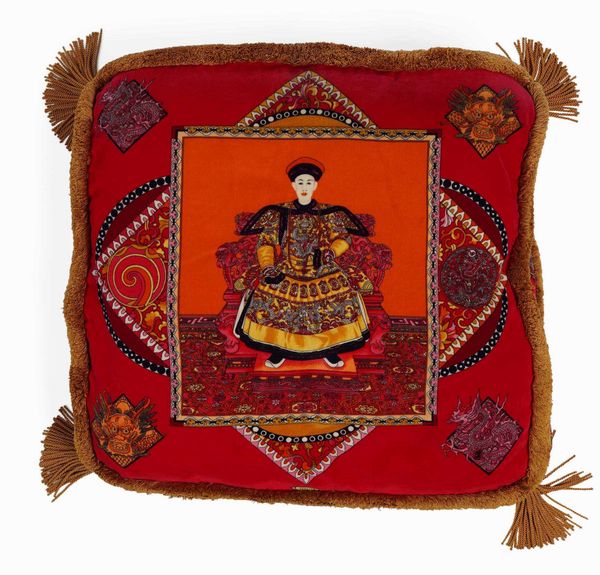 Coppia di cuscini con tessuto Versace  - Asta Dimore italiane  - Associazione Nazionale - Case d'Asta italiane