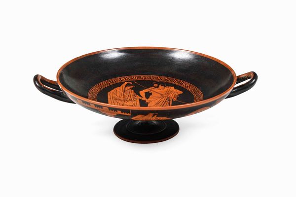 Coppa biansata<BR>Napoli, Manifattura Del Vecchio (?), verso la met del XIX secolo  - Asta Dimore italiane  - Associazione Nazionale - Case d'Asta italiane