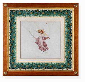 Lotto di sei incisioni acquerellate. XIX secolo, probabile scuola di Raffaele Giovine  - Asta Dimore italiane  - Associazione Nazionale - Case d'Asta italiane