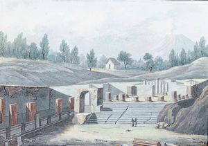 Tre vedute di scavi, XIX-XX secolo  - Asta Dimore italiane  - Associazione Nazionale - Case d'Asta italiane