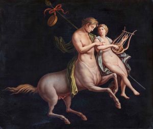 ,Raffaele Giovine - Centauro Chirone e Achille