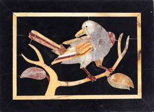 Gruppo di quattro placche a commessi di marmo  - Asta Dimore italiane  - Associazione Nazionale - Case d'Asta italiane