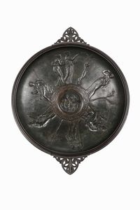 Kylix. Bronzo fuso e patinato. Fonditore del XIX-XX secolo  - Asta Dimore italiane  - Associazione Nazionale - Case d'Asta italiane