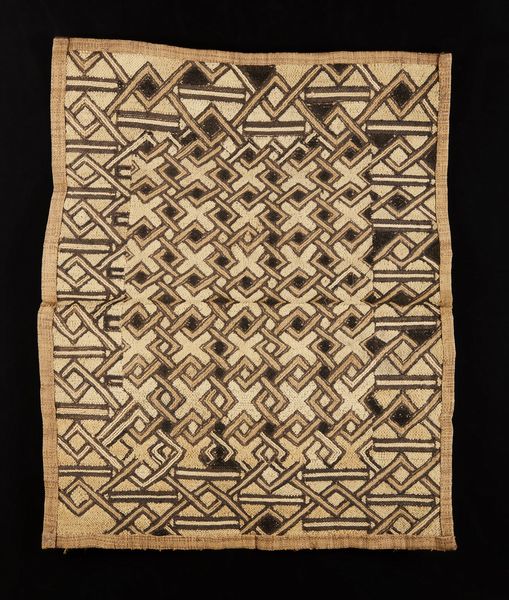 Kuba - Repubblica democratica del Congo : Tessuto rafia o velluto del Kasai.Rafia di palma da cocco e pigmenti.  - Asta Asta 365 | ARTE AFRICANA, OCEANICA E DELLE AMERICHE - ARTE AFRICANA Tradizionale - Associazione Nazionale - Case d'Asta italiane