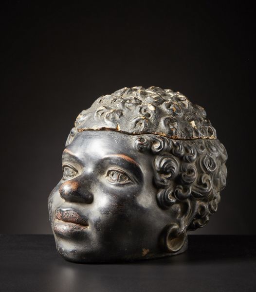 AUTORE NON IDENTIFICATO : Tabacchiera.Francia,  fine  '800.Terracotta e pigmenti.Piccoli difetti.  - Asta Asta 365 | ARTE AFRICANA, OCEANICA E DELLE AMERICHE - ARTE AFRICANA Tradizionale - Associazione Nazionale - Case d'Asta italiane