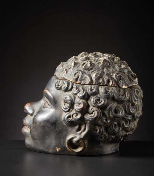 AUTORE NON IDENTIFICATO : Tabacchiera.Francia,  fine  '800.Terracotta e pigmenti.Piccoli difetti.  - Asta Asta 365 | ARTE AFRICANA, OCEANICA E DELLE AMERICHE - ARTE AFRICANA Tradizionale - Associazione Nazionale - Case d'Asta italiane