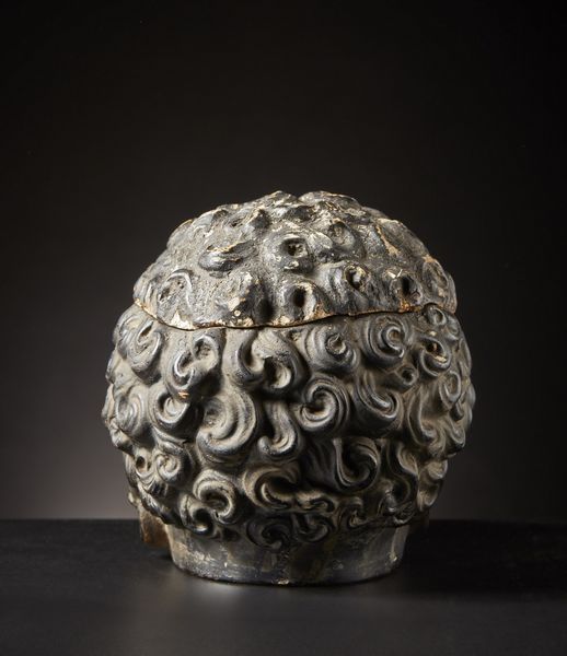 AUTORE NON IDENTIFICATO : Tabacchiera.Francia,  fine  '800.Terracotta e pigmenti.Piccoli difetti.  - Asta Asta 365 | ARTE AFRICANA, OCEANICA E DELLE AMERICHE - ARTE AFRICANA Tradizionale - Associazione Nazionale - Case d'Asta italiane