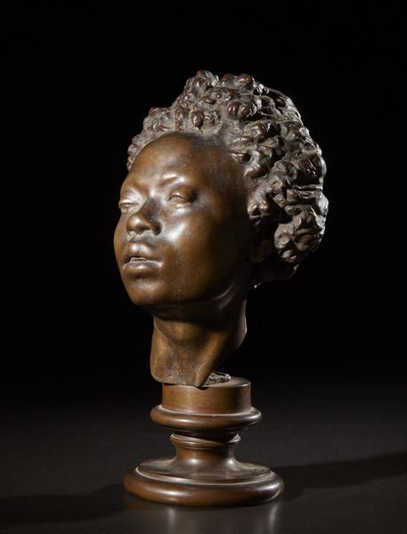 AUTORE NON IDENTIFICATO : Scultura di testa.Bronzo.  - Asta Asta 365 | ARTE AFRICANA, OCEANICA E DELLE AMERICHE - ARTE AFRICANA Tradizionale - Associazione Nazionale - Case d'Asta italiane