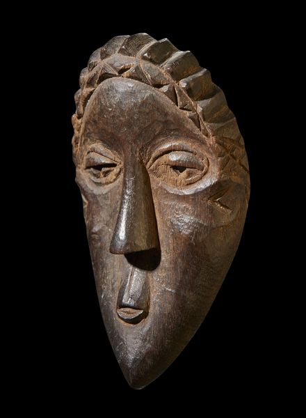 Bassa - Liberia : Maschera in miniatura.Legno duro a patina scura.Segni d'usosu supporto in plexiglass  - Asta Asta 365 | ARTE AFRICANA, OCEANICA E DELLE AMERICHE - ARTE AFRICANA Tradizionale - Associazione Nazionale - Case d'Asta italiane