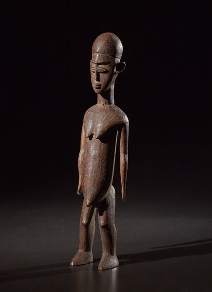 Lobi - Burkina Faso : Figura maschile o Bateba.Legno duro a patina naturale.Segni d'uso.  - Asta Asta 365 | ARTE AFRICANA, OCEANICA E DELLE AMERICHE - ARTE AFRICANA Tradizionale - Associazione Nazionale - Case d'Asta italiane