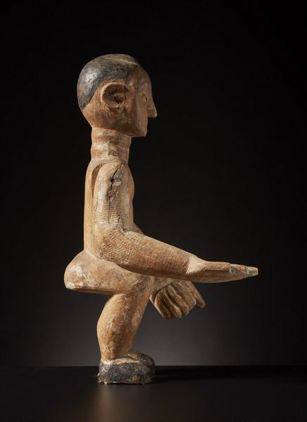 Ewe - Ghana : Scultura antropomorfa. legno duro a patina naturale, chiodi, pigmento nero.Segni d'uso.  - Asta Asta 365 | ARTE AFRICANA, OCEANICA E DELLE AMERICHE - ARTE AFRICANA Tradizionale - Associazione Nazionale - Case d'Asta italiane