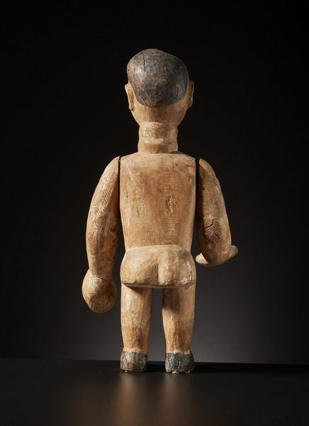 Ewe - Ghana : Scultura antropomorfa. legno duro a patina naturale, chiodi, pigmento nero.Segni d'uso.  - Asta Asta 365 | ARTE AFRICANA, OCEANICA E DELLE AMERICHE - ARTE AFRICANA Tradizionale - Associazione Nazionale - Case d'Asta italiane