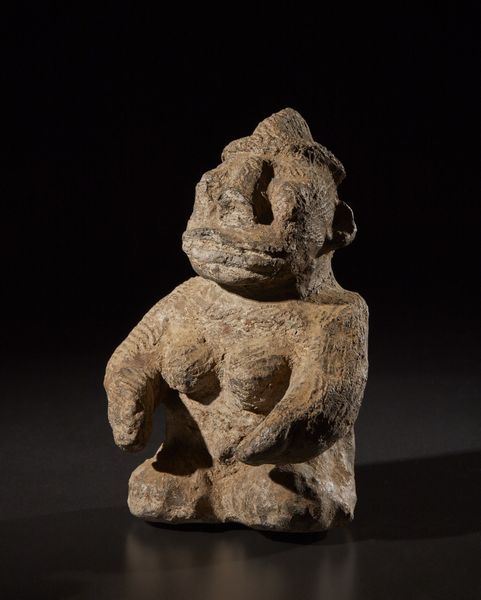 Sao - Chad : Terracotta antropomorfa.Mancanze e restauri.Etichetta di collezione Monti n 3967.  - Asta Asta 365 | ARTE AFRICANA, OCEANICA E DELLE AMERICHE - ARTE AFRICANA Tradizionale - Associazione Nazionale - Case d'Asta italiane