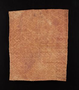 Kuba - Repubblica democratica del Congo : Tessuto rafia o velluto del Kasai.Rafia di palma da cocco e pigmenti.  - Asta Asta 365 | ARTE AFRICANA, OCEANICA E DELLE AMERICHE - ARTE AFRICANA Tradizionale - Associazione Nazionale - Case d'Asta italiane