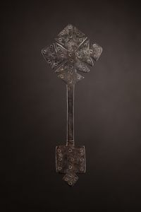 Etiopia : Croce copta.Ferro.Segni d'uso.  - Asta Asta 365 | ARTE AFRICANA, OCEANICA E DELLE AMERICHE - ARTE AFRICANA Tradizionale - Associazione Nazionale - Case d'Asta italiane