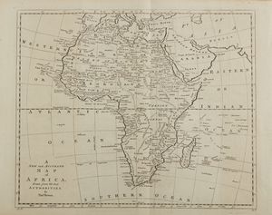 Thomas Bowen - A new and accurate Map of Africa.Drawn from the best Authorities, 1779 Incisione acquaforte su carta