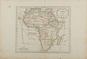 Robert/Lamarche - Carta geografica de L 'Afrique AN III de la Republique Fancaise (1795)