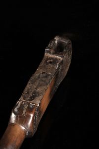 Bambara - Mali : Serratura per porta di granaio.Legno duro a patina scura e lucida, metallo. Segni d'uso.  - Asta Asta 365 | ARTE AFRICANA, OCEANICA E DELLE AMERICHE - ARTE AFRICANA Tradizionale - Associazione Nazionale - Case d'Asta italiane