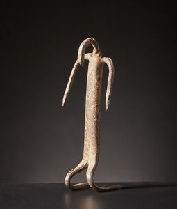 Dogon - Mali - Figura rituale.Ferro.Segni d'uso.