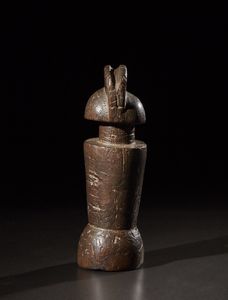 Zaramo - Tanzania : Bambola di fertilit Mwana Hiti.Legno duro a patina scura mielosa.Segni d'uso.  - Asta Asta 365 | ARTE AFRICANA, OCEANICA E DELLE AMERICHE - ARTE AFRICANA Tradizionale - Associazione Nazionale - Case d'Asta italiane