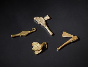 Akan - Ghana e Costa d'Avorio : Lotto composto da 4 pesi per oro.Bronzo.Segni d'uso.  - Asta Asta 365 | ARTE AFRICANA, OCEANICA E DELLE AMERICHE - ARTE AFRICANA Tradizionale - Associazione Nazionale - Case d'Asta italiane