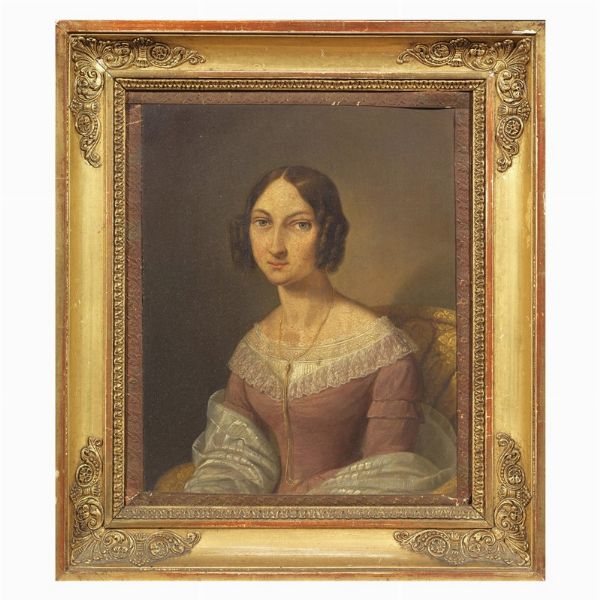 Scuola lombarda, sec. XIX  - Asta Dipinti e Sculture del XIX e XX secolo - Associazione Nazionale - Case d'Asta italiane