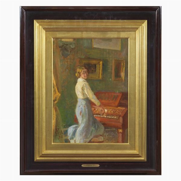 GIOLI FRANCESCO : Francesco Gioli  - Asta Dipinti e Sculture del XIX e XX secolo - Associazione Nazionale - Case d'Asta italiane