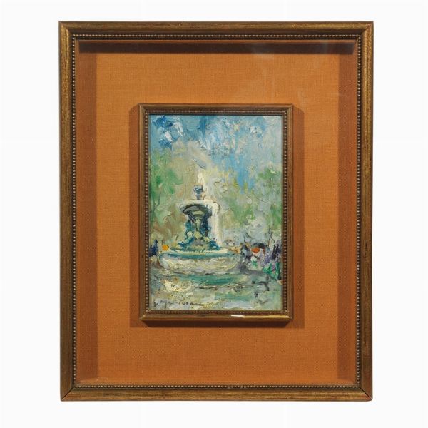 Mantovani Luigi : Luigi Mantovani  - Asta Dipinti e Sculture del XIX e XX secolo - Associazione Nazionale - Case d'Asta italiane