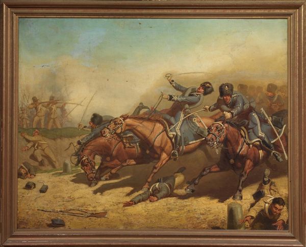 Scuola lombarda, sec. XIX  - Asta Dipinti e Sculture del XIX e XX secolo - Associazione Nazionale - Case d'Asta italiane