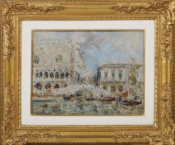 Mantovani Luigi : Luigi Mantovani  - Asta Dipinti e Sculture del XIX e XX secolo - Associazione Nazionale - Case d'Asta italiane