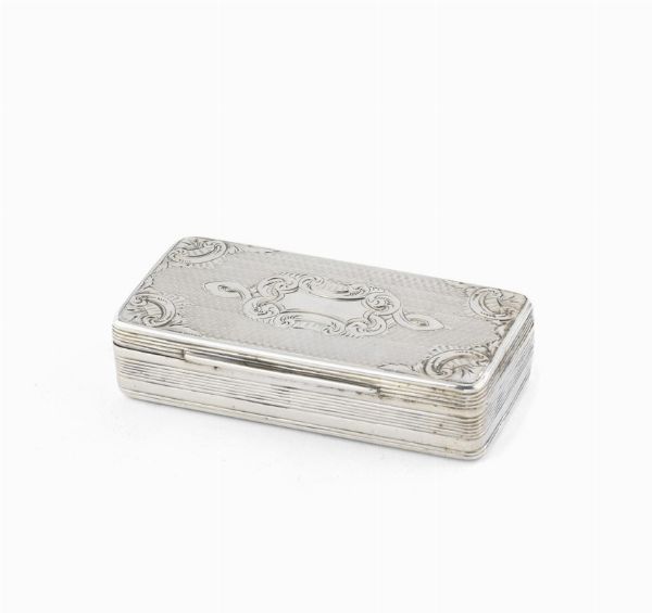 TABACCHIERA, SECOLO XIX  - Asta Argenti italiani ed europei - Associazione Nazionale - Case d'Asta italiane