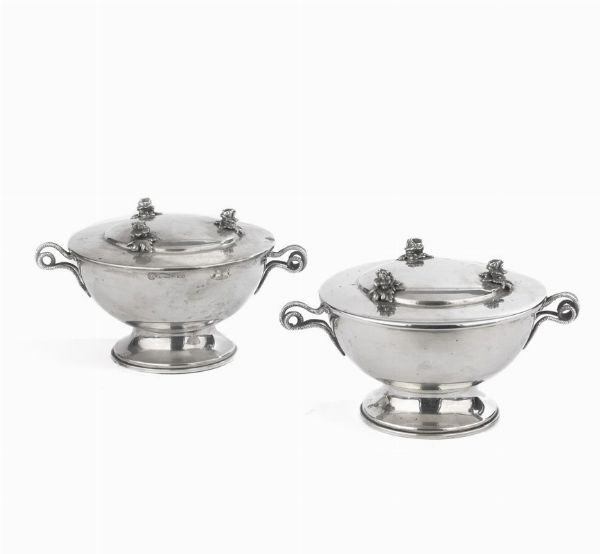 BRANDIMARTE, COPPIA DI COPPE, FIRENZE, 1970 CIRCA  - Asta Argenti italiani ed europei - Associazione Nazionale - Case d'Asta italiane