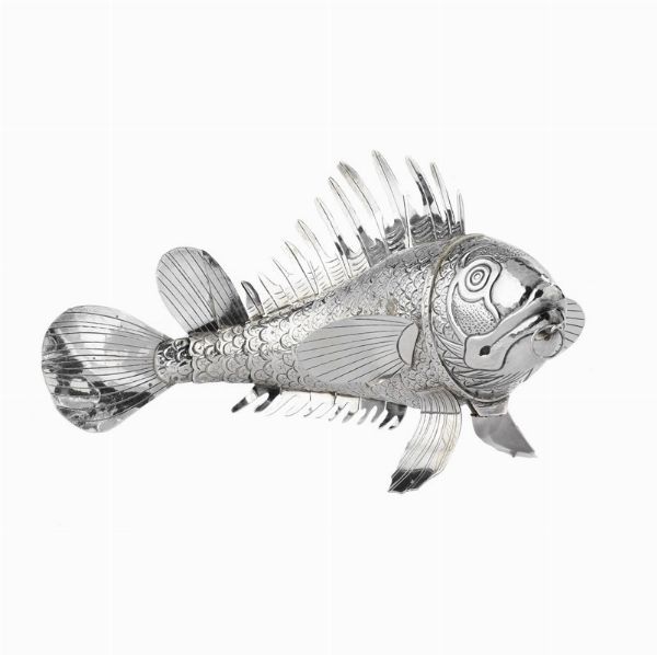 PESCE EX VOTO, SECOLO XX  - Asta Argenti italiani ed europei - Associazione Nazionale - Case d'Asta italiane