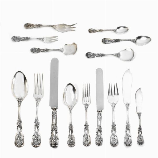 SERVIZIO DI POSATE, ALESSANDRIA, SECOLO XX, ARGENTERIA CESA  - Asta Argenti italiani ed europei - Associazione Nazionale - Case d'Asta italiane