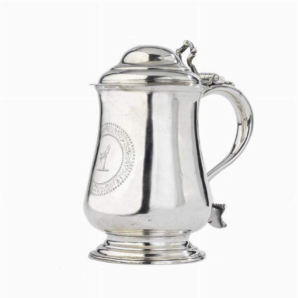 TANKARD, LONDRA, 1772, ARGENTIERE CHARLES WRIGHT  - Asta Argenti italiani ed europei - Associazione Nazionale - Case d'Asta italiane