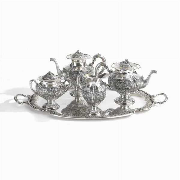 SERVITO DA T&Egrave; E CAFF&Egrave;, MILANO, 1940 CIRCA, ARGENTIERE LUIGI GENAZZI  - Asta Argenti italiani ed europei - Associazione Nazionale - Case d'Asta italiane