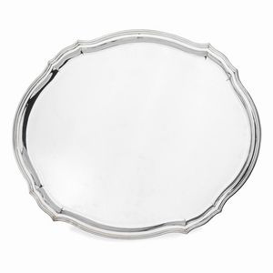 COPPIA DI VASSOI, PARIGI, 1920 CIRCA, ARGENTIERE TEDARD FRERES  - Asta Argenti italiani ed europei - Associazione Nazionale - Case d'Asta italiane