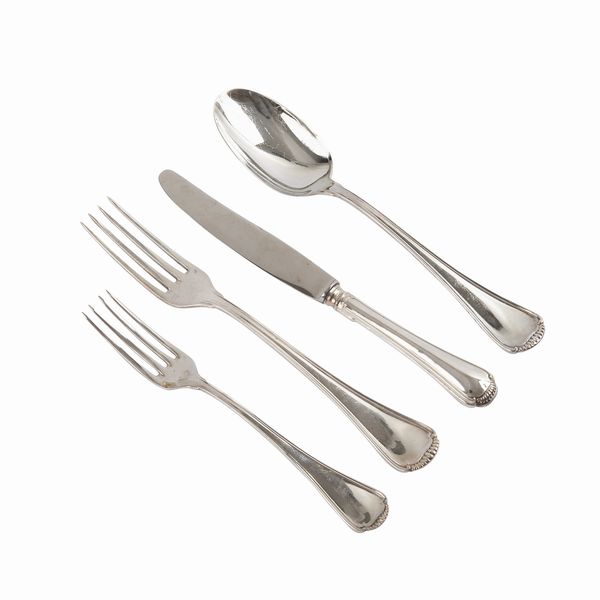 Servizio posate  - Asta Asta 102 - Gioielli, Orologi e Argenti - Associazione Nazionale - Case d'Asta italiane