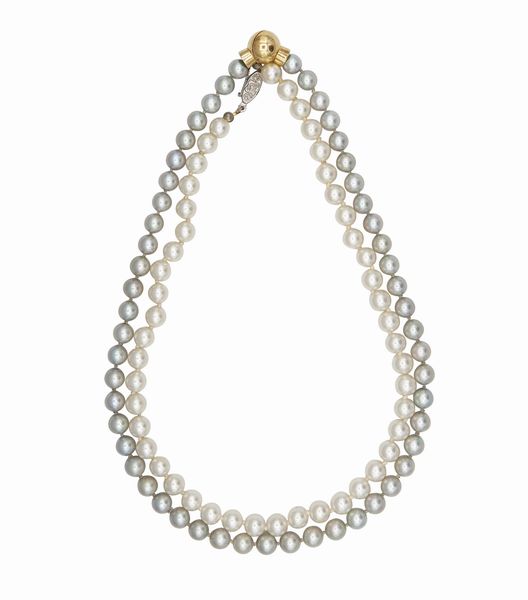 Due fili di perle  - Asta Asta 102 - Gioielli, Orologi e Argenti - Associazione Nazionale - Case d'Asta italiane