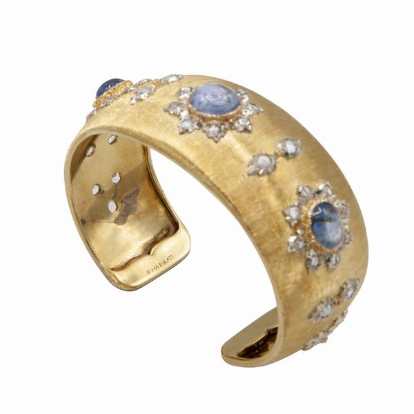 Buccellati, Bracciale con zaffiri e diamanti  - Asta Asta 102 - Gioielli, Orologi e Argenti - Associazione Nazionale - Case d'Asta italiane